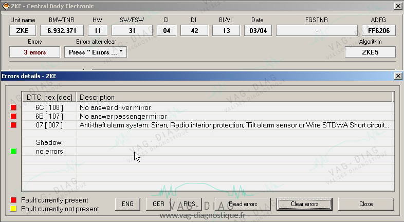 BMW Scanner - Diagnostic/Codages - Vag-Diag