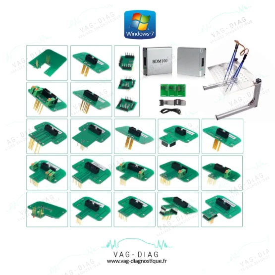 BDM 100 + 22 adaptateurs + support + pack logiciels